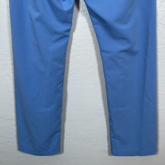 Figs Women L Blue Livingston Scrub Pants Pockets Stretch Yoga Waistband - Picture 6 of 9